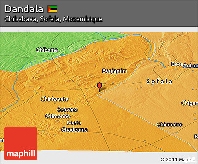 Political Panoramic Map of Dandala