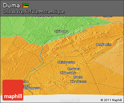 Political Panoramic Map of Duma