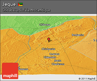 Political Panoramic Map of Jeque