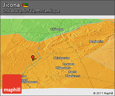 Political Panoramic Map of Jicona