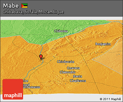 Political Panoramic Map of Mabe