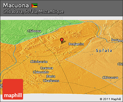 Political Panoramic Map of Macuona