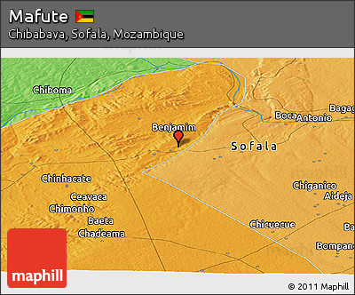 Political Panoramic Map of Mafute