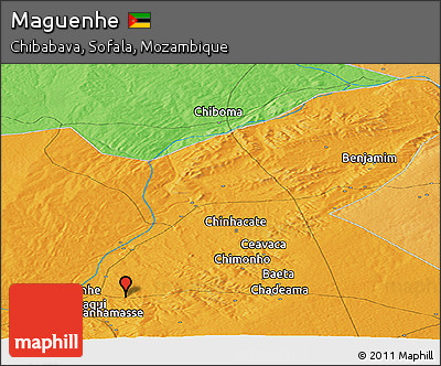Political Panoramic Map of Maguenhe
