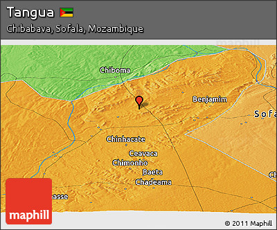 Political Panoramic Map of Tangua
