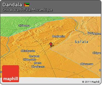 Political Panoramic Map of Dandala