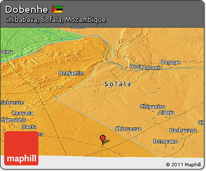 Political Panoramic Map of Dobenhe
