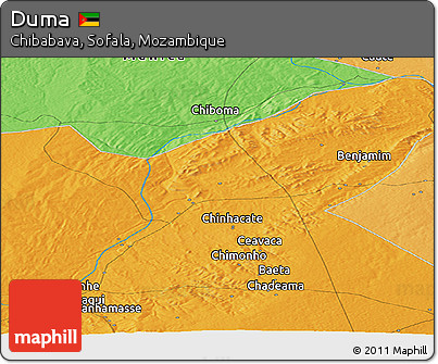 Political Panoramic Map of Duma