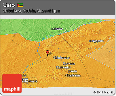 Political Panoramic Map of Gaio