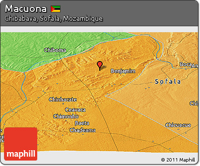 Political Panoramic Map of Macuona