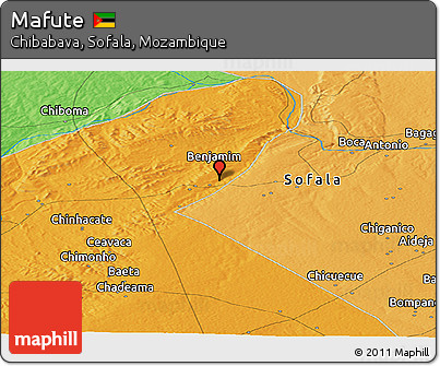 Political Panoramic Map of Mafute
