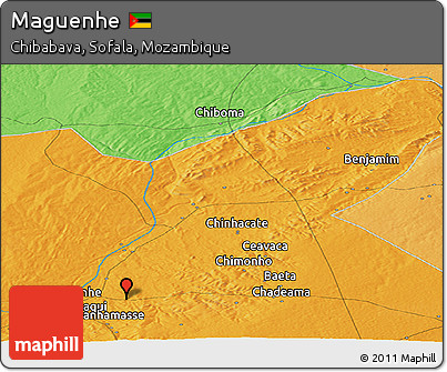 Political Panoramic Map of Maguenhe