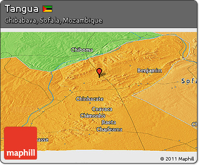 Political Panoramic Map of Tangua