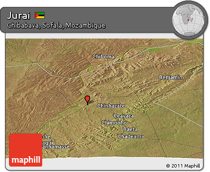 Satellite Panoramic Map of Jurai