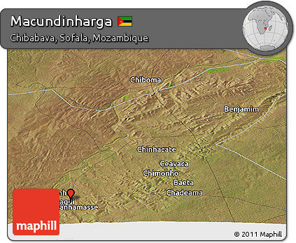 Satellite Panoramic Map of Macundinharga
