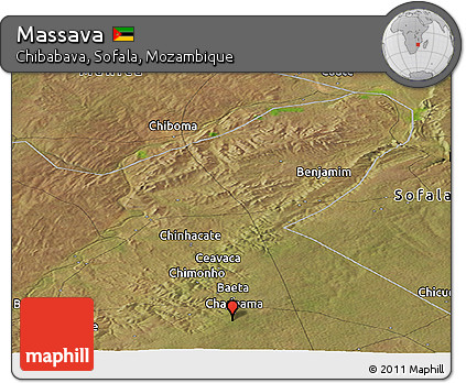 Satellite Panoramic Map of Massava