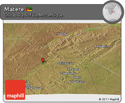 Satellite Panoramic Map of Matere