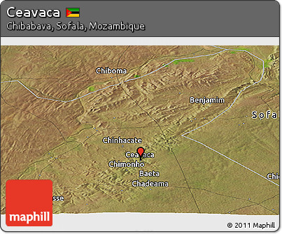 Satellite Panoramic Map of Ceavaca