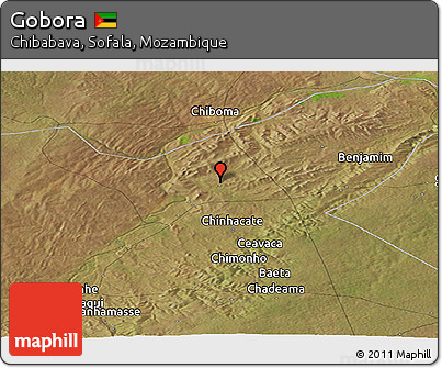 Satellite Panoramic Map of Gobora
