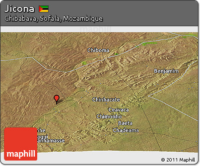 Satellite Panoramic Map of Jicona