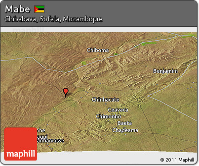 Satellite Panoramic Map of Mabe