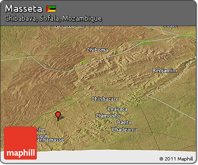 Satellite Panoramic Map of Masseta