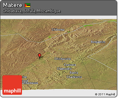 Satellite Panoramic Map of Matere
