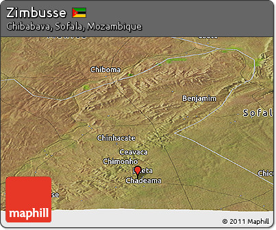 Satellite Panoramic Map of Zimbusse