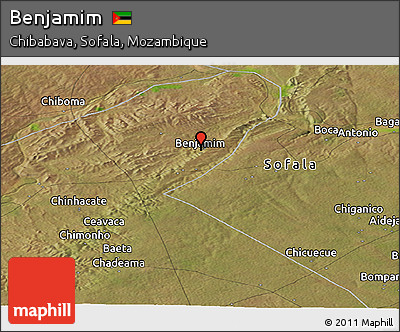 Satellite Panoramic Map of Benjamim