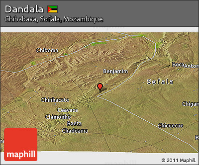 Satellite Panoramic Map of Dandala