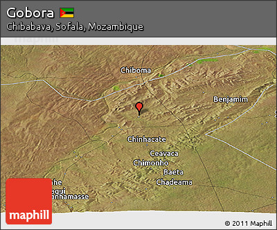 Satellite Panoramic Map of Gobora