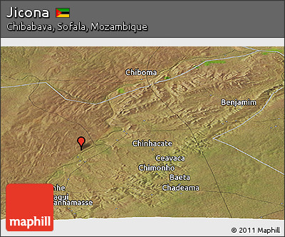 Satellite Panoramic Map of Jicona