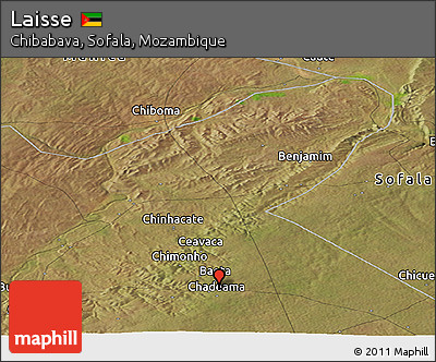 Satellite Panoramic Map of Laisse