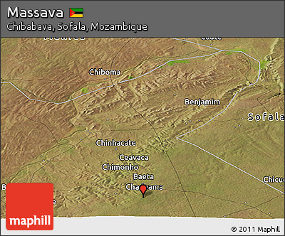 Satellite Panoramic Map of Massava
