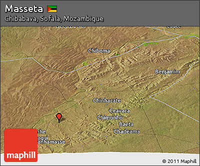 Satellite Panoramic Map of Masseta