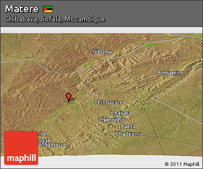Satellite Panoramic Map of Matere