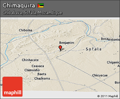 Shaded Relief Panoramic Map of Chimaquira