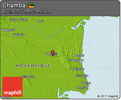 Physical 3D Map of Chamba