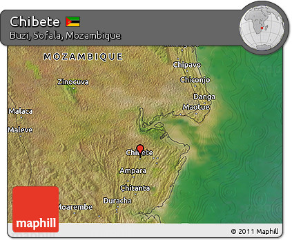 Satellite 3D Map of Chibete