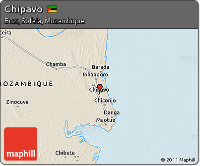 Shaded Relief 3D Map of Chipavo