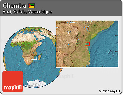 Satellite Location Map of Chamba