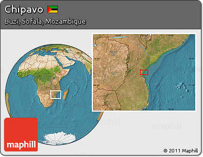 Satellite Location Map of Chipavo