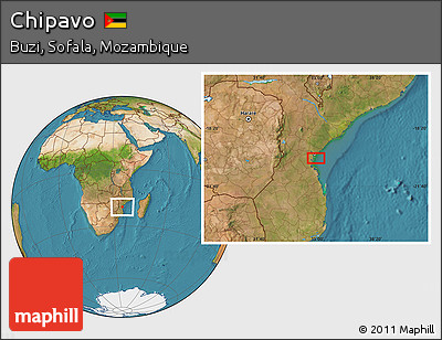 Satellite Location Map of Chipavo