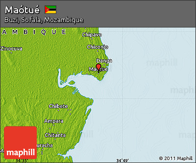 Physical Map of Maótué