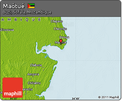 Physical Map of Maótué