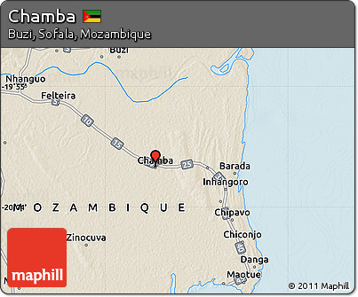 Shaded Relief Map of Chamba