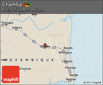 Shaded Relief Map of Chamba