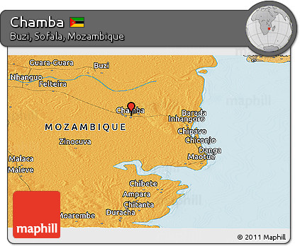 Political Panoramic Map of Chamba