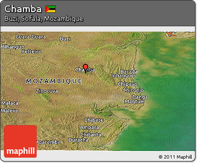Satellite Panoramic Map of Chamba