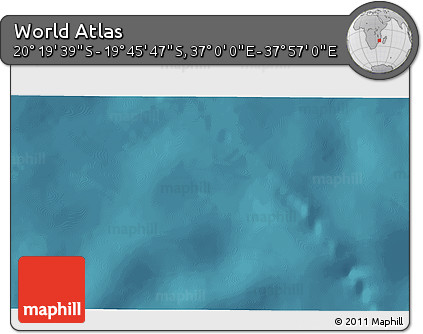 Satellite 3D Map of the Area around 20° 2' 43" S, 37° 28' 30" E